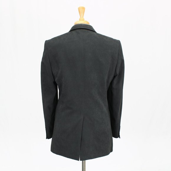 Mark & Spencer 38L Gray Solid 2-Button Sport Coat Blazer Jacket B488 - Picture 7 of 11
